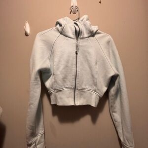 lululemon athletica Light blue zip up hoodie